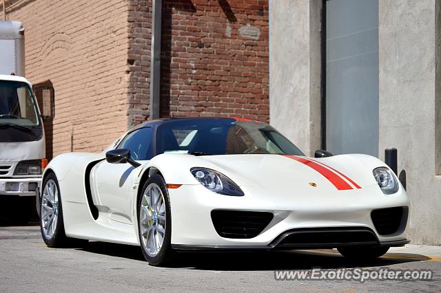 Porsche 918 Spyder spotted in Beverly Hills, California