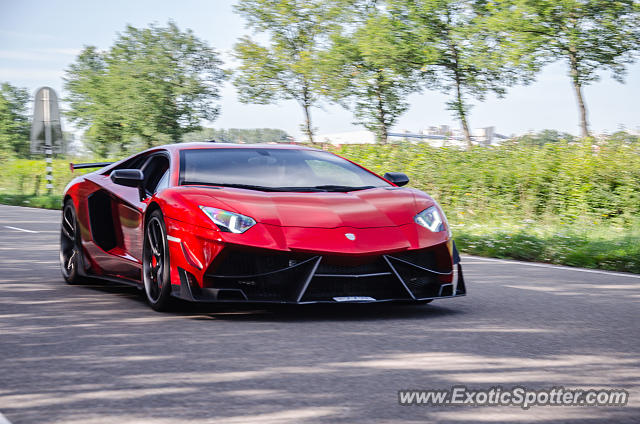 Lamborghini Aventador spotted in Hulst, Netherlands