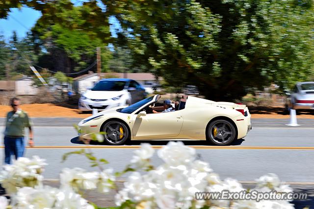 Ferrari 458 Italia spotted in Carmel, California