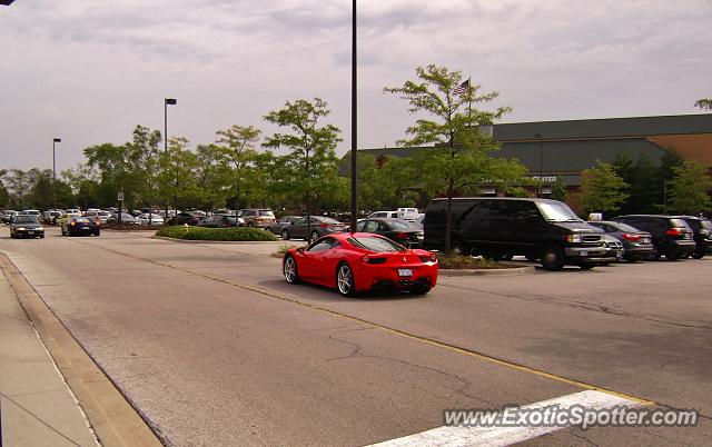 Ferrari 458 Italia spotted in Bolingbrook, Illinois