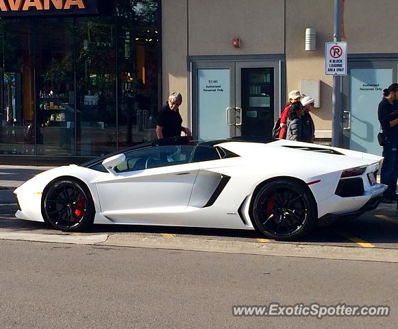 Lamborghini Aventador spotted in Toronto, Canada