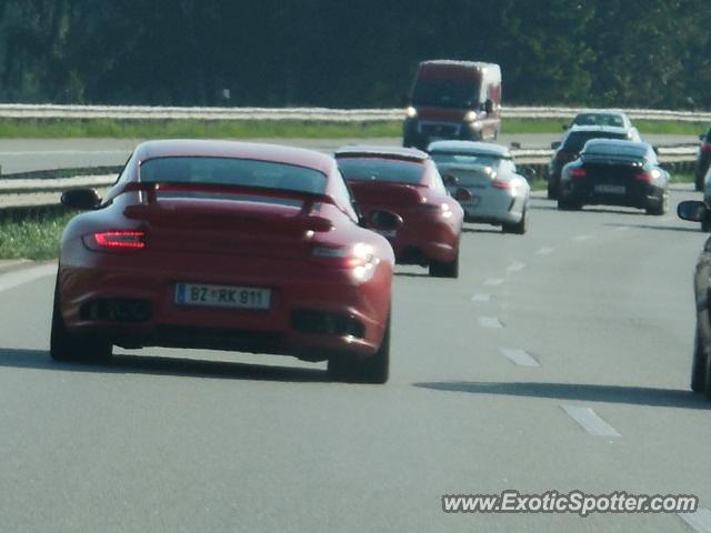 Porsche 911 GT2 spotted in Autobahn, Germany