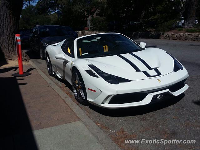 Ferrari 458 Italia spotted in Monterey, California