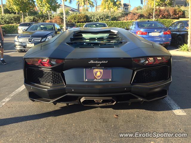 Lamborghini Aventador spotted in Del Mar, California