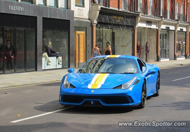 Ferrari 458 Italia spotted in London, United Kingdom