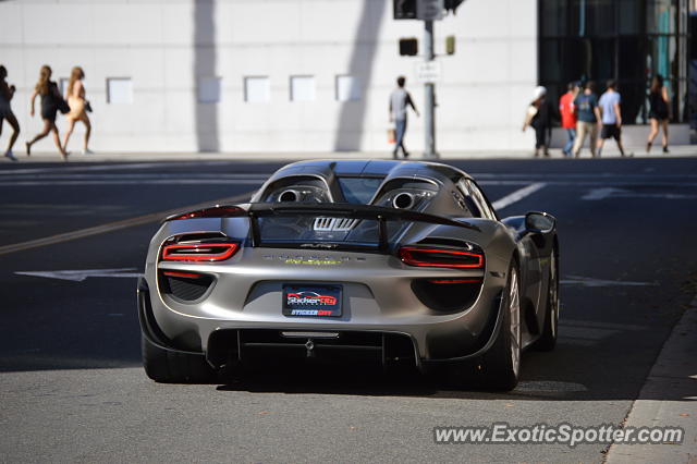 Porsche 918 Spyder spotted in Beverly Hills, California