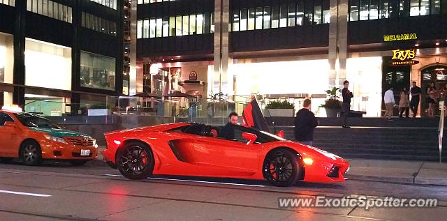 Lamborghini Aventador spotted in Toronto, Canada