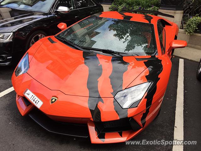 Lamborghini Aventador spotted in London, United Kingdom