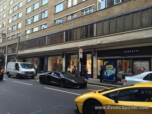 Lamborghini Aventador spotted in London, United Kingdom