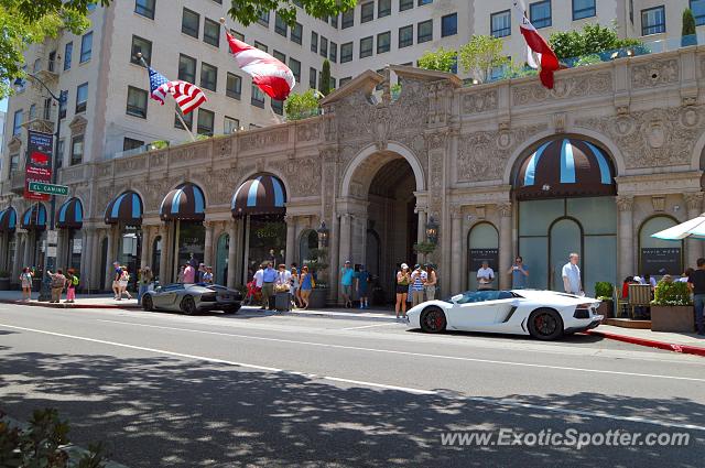 Lamborghini Aventador spotted in Beverly Hills, California