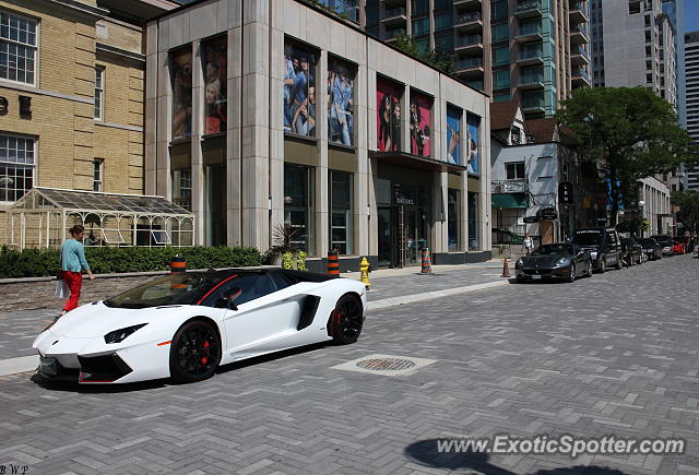 Lamborghini Aventador spotted in Toronto, Canada