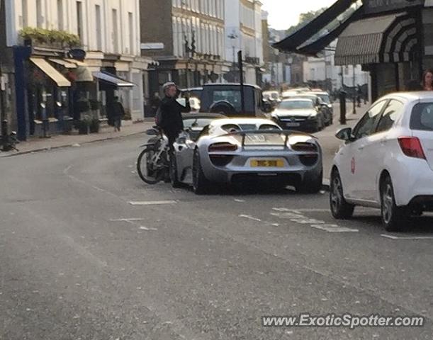 Porsche 918 Spyder spotted in London, United Kingdom