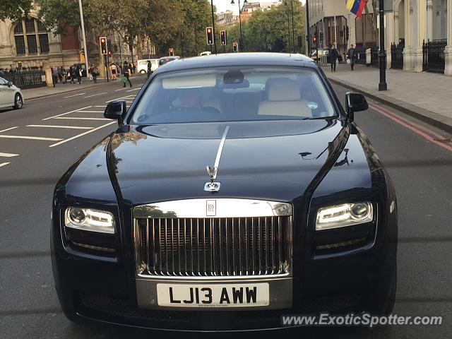 Rolls-Royce Ghost spotted in London, United Kingdom