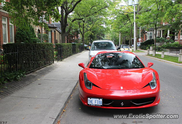 Ferrari 458 Italia spotted in Toronto, Canada