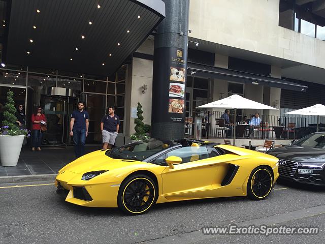 Lamborghini Aventador spotted in London, United Kingdom