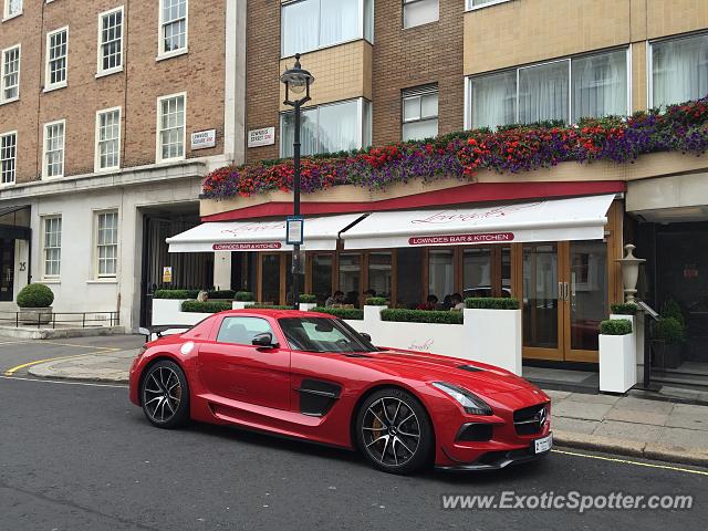 Mercedes SLS AMG spotted in London, United Kingdom