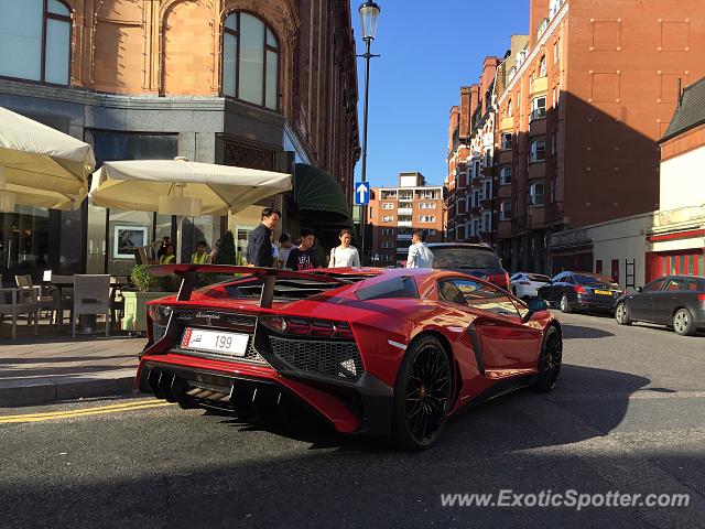 Lamborghini Aventador spotted in London, United Kingdom