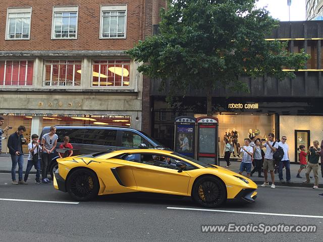 Lamborghini Aventador spotted in London, United Kingdom