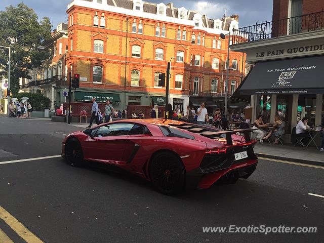 Lamborghini Aventador spotted in London, United Kingdom