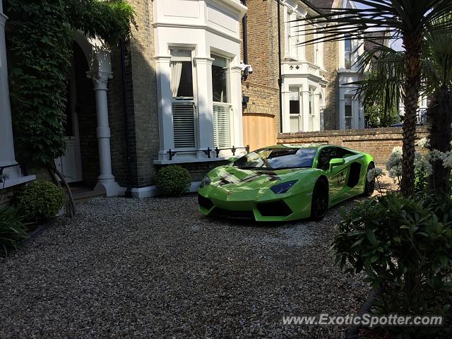 Lamborghini Aventador spotted in London, United Kingdom