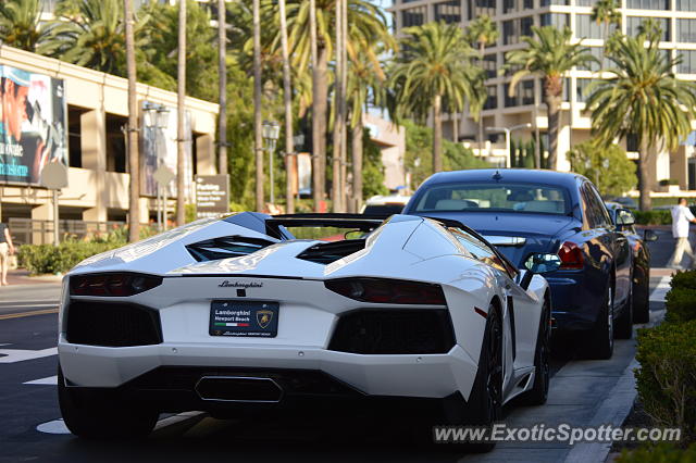 Lamborghini Aventador spotted in Newport Beach, California