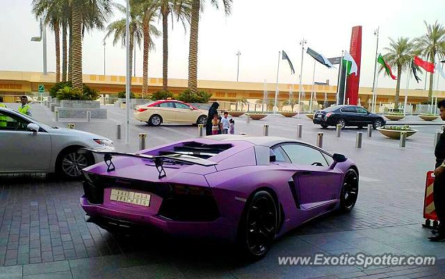 Lamborghini Aventador spotted in Dubai, United Arab Emirates