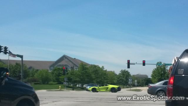 Lamborghini Aventador spotted in Glenview, Illinois