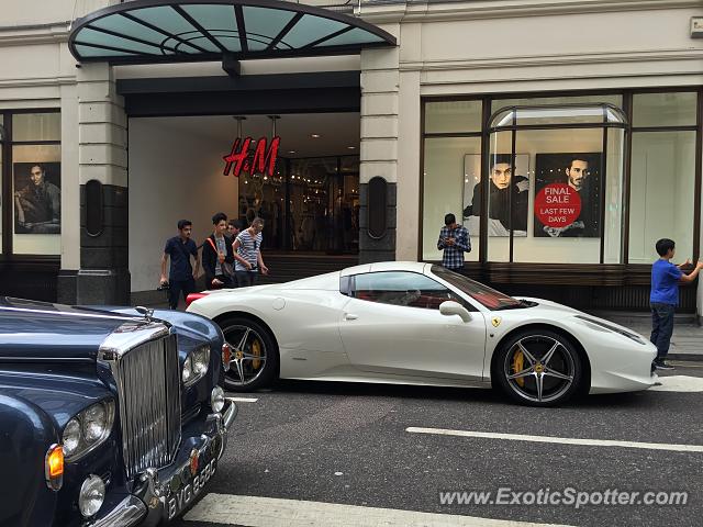 Ferrari 458 Italia spotted in London, United Kingdom