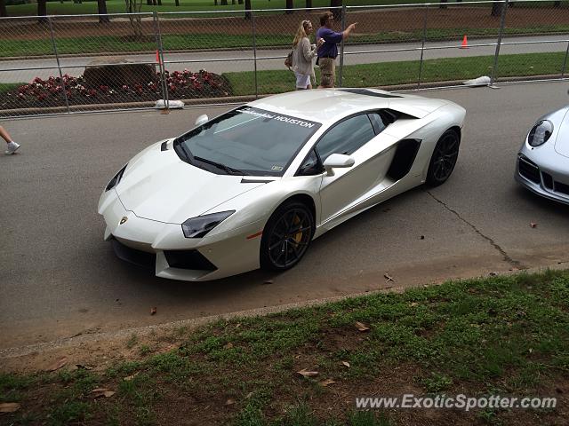 Lamborghini Aventador spotted in Woodlands, Texas