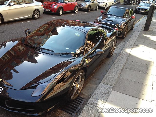 Ferrari 458 Italia spotted in London, United Kingdom