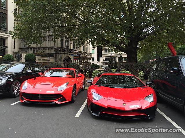 Lamborghini Aventador spotted in London, United Kingdom