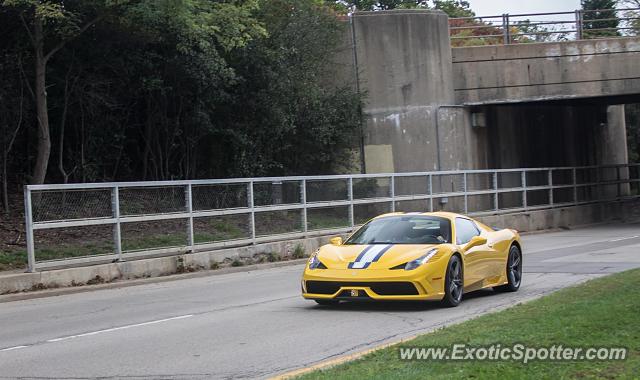 Ferrari 458 Italia spotted in Lake Forest, Illinois