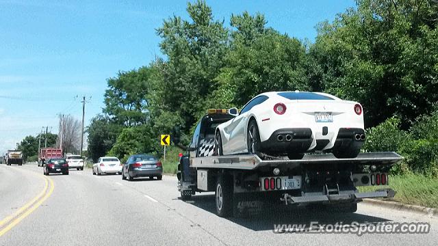 Ferrari F12 spotted in Lake Forest, Illinois