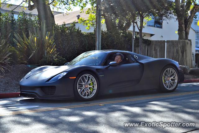 Porsche 918 Spyder spotted in Monterey, California