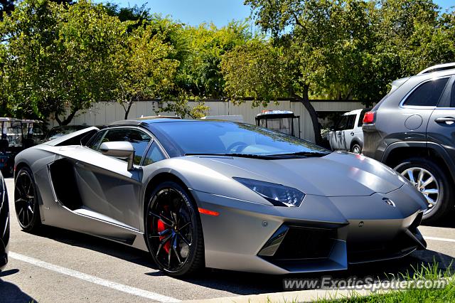 Lamborghini Aventador spotted in Carmel, California