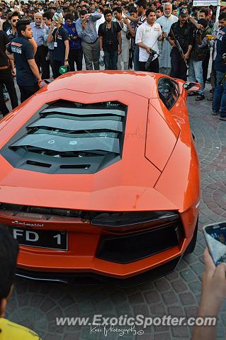 Lamborghini Aventador spotted in Faislabad, Pakistan