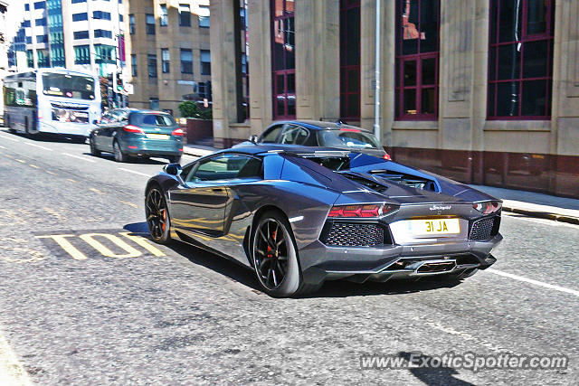 Lamborghini Aventador spotted in Leeds, United Kingdom