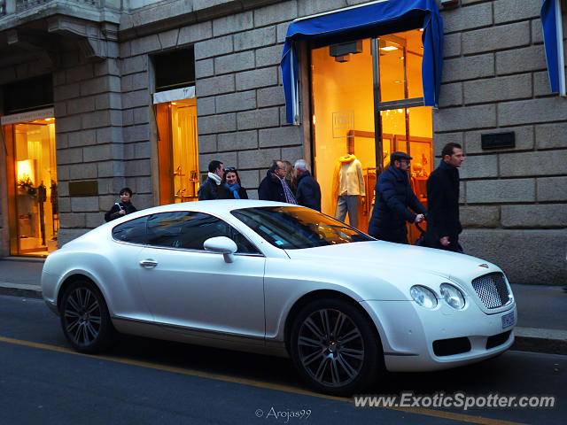 Bentley Continental spotted in Milan, Italy