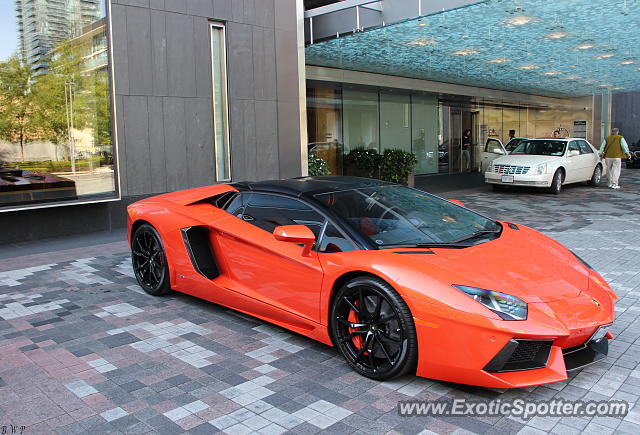 Lamborghini Aventador spotted in Toronto, Canada