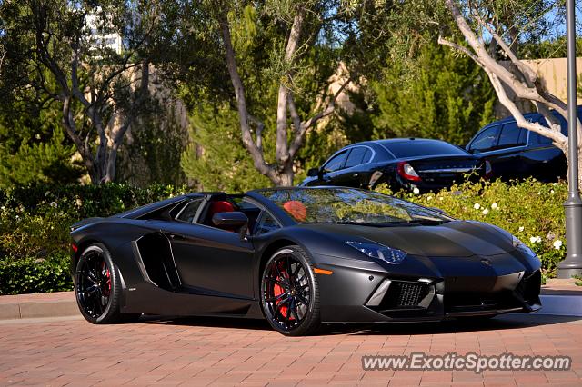 Lamborghini Aventador spotted in Newport Beach, California