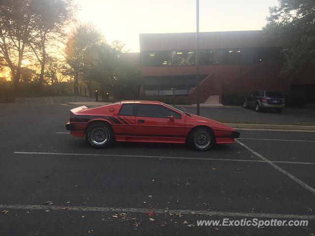 Lotus Esprit spotted in Reston, Virginia