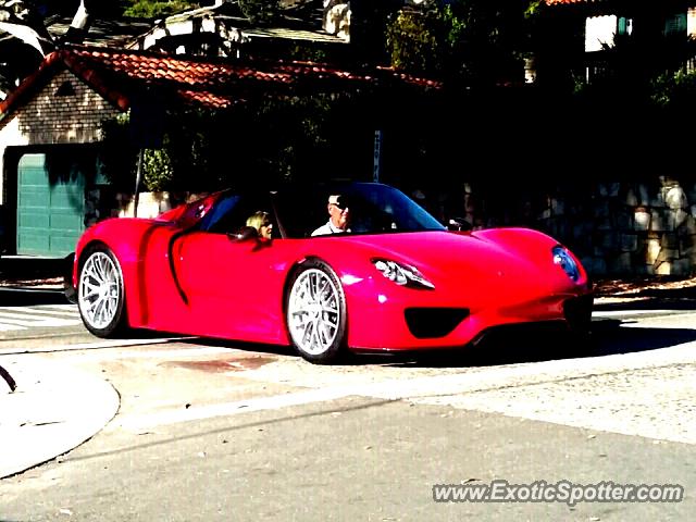 Porsche 918 Spyder spotted in Carmel, California