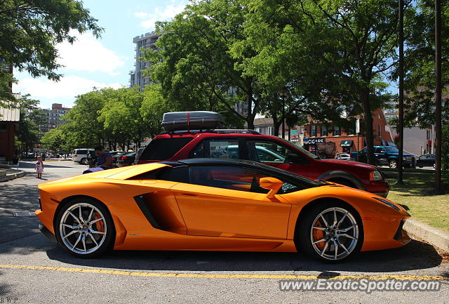 Lamborghini Aventador spotted in Oakville, Canada