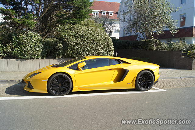 Lamborghini Aventador spotted in Knokke-Heist, Belgium