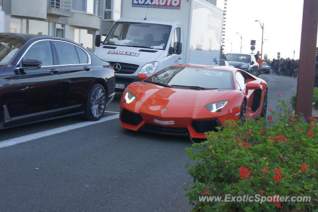 Lamborghini Aventador spotted in Knokke-Heist, Belgium