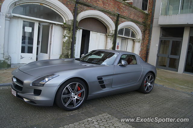 Mercedes SLS AMG spotted in Knokke, Belgium