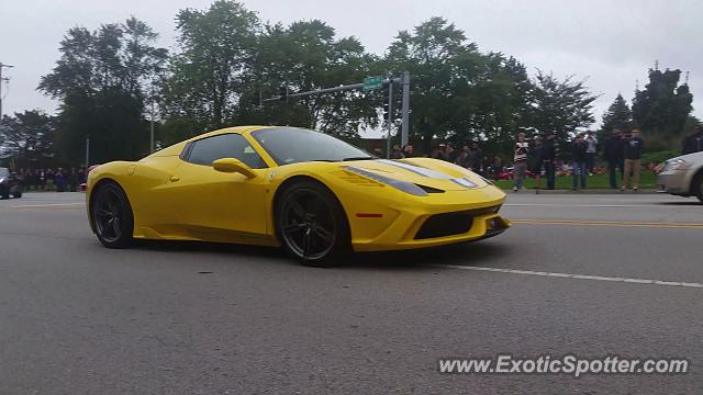 Ferrari 458 Italia spotted in Lake Forest, Illinois