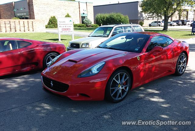 Ferrari California spotted in Lake Forest, Illinois