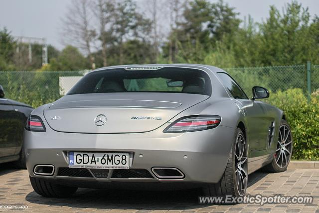 Mercedes SLS AMG spotted in Iława, Poland