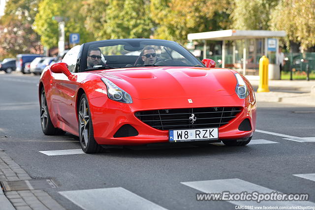 Ferrari California spotted in Warsaw, Poland